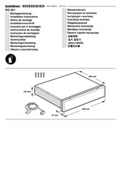 Gaggenau WS 461 Montageanleitung