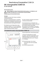 Viessmann E380 CA Beschreibung