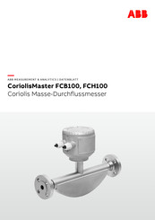 ABB CoriolisMaster FCB100 Bedienungsanleitung