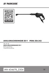 Parkside PDRA 20-Li B3 Bedienungsanleitung