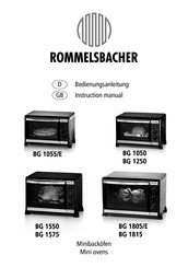 Rommelsbacher BG 1815 Bedienungsanleitung