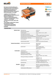 Belimo VRU-M1-BAC-RE Technisches Datenblatt