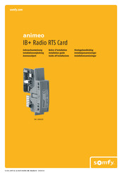 SOMFY animeo IB+ Gebrauchsanweisung