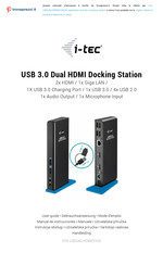 i-tec U3DUALHDMIDOCKUK Gebrauchsanweisung