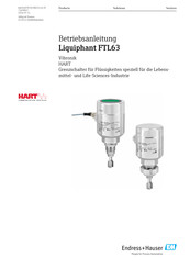 Endress+Hauser Liquiphant FTL63 Dichte Betriebsanleitung