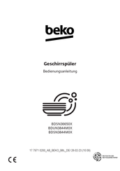 Beko BDUN3844M0X Bedienungsanleitung