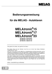 MELAG MELAtronic 15 Bedienungsanweisung