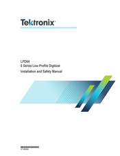 Tektronix 6 Serie Installations- Und Sicherheitshandbuch