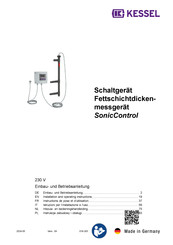 Kessel SonicControl Einbau- Und Betriebsanleitung