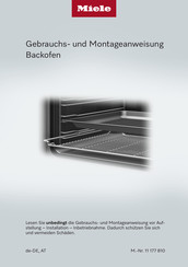 Miele H 7440 B Gebrauchs- Und Montageanweisung