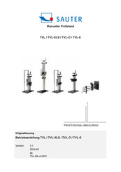 Sauter TVL-O Betriebsanleitung