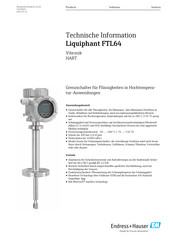 Endress+Hauser Liquiphant FTL64 Technische Information