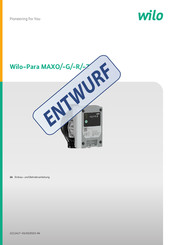 Wilo Para MAXO-R Einbau- Und Betriebsanleitung