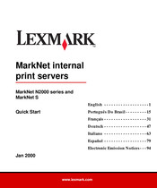 Lexmark MarkNet S Serie Kurzanleitung