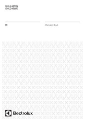 Electrolux GHL246SW Infoblatt