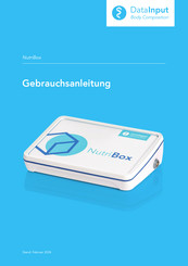 Data Input Nutribox Gebrauchsanweisung