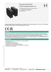 Pepperl+Fuchs LD39/LV39/32/40a/82a/116 Bedienungsanleitung