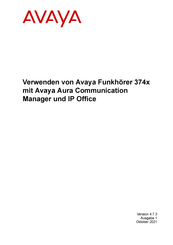 Avaya 374 Serie Bedienungsanleitung