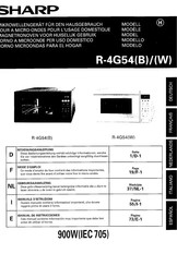 Sharp R-4G54W Bedienungsanleitung