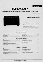 Sharp SX-3400HBK Serviceanleitung
