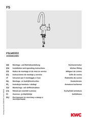 KWC F5 Montage- Und Betriebsanleitung