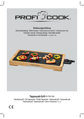 Profi Cook Teppanyaki-Grill PC-TYG 1143 Bedienungsanleitung