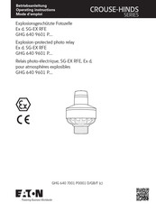 Eaton CROUSE-HINDS Serie Betriebsanleitung