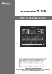 Roland M-480 Bedienungsanleitung