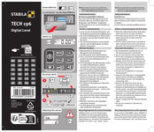Stabila TECH 196 Kurzanleitung