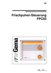 ITW Gema FPC03 Betriebsanleitung Und Ersatzteilliste