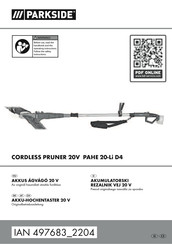 Parkside PAHE 20-Li D4 Originalbetriebsanleitung