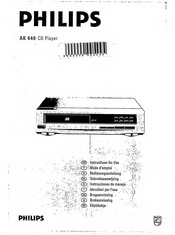 Philips AK 640 Bedienungsanleitung