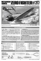 Tamiya Mitsubishi A6M2b ZERO FIGHTER ZEKE Bedienungsanleitung