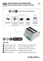 Quick QCC PLT 300 Installations- Und Benutzerhandbuch
