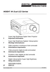 Digital Projection INSIGHT 4K Laser Serie Wichtige Informationen