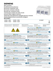 Siemens 3VA950. - 0JG23 Serie Betriebsanleitung