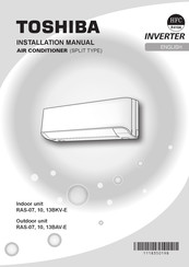 Toshiba RAS-07BAV-E Installationsanleitung