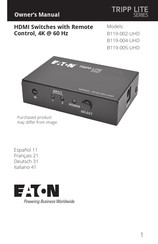 Eaton TRIPP LITE Serie Bedienungsanleitung