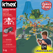 Basic Fun k'nex Thrill Rides RIPPING RAPTOR 28040 Bedienungsanleitung