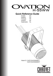 Chauvet Professional OVATIONH55WWBLK Schnellanleitung