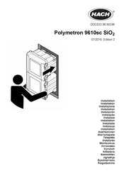 Hach Polymetron 9610sc SiO2 Installation