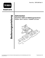 Toro Sand Pro 3040 Bedienungsanleitung