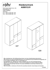 Rohr A00013.01 027 Montageanleitung
