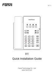 Fanvil H1 Schnellinstallationsanleitung