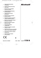 EINHELL BG-PP 1750 N Originalbetriebsanleitung