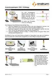 Rinstrum X320 Anwendungsbeispiel