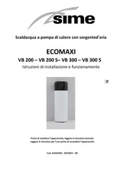 Sime ECOMAXI VB 200 Installations- Und Betriebsanweisungen
