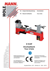 HOLZMANN-MASCHINEN D 510F Originalbetriebsanleitung