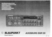 Blaupunkt AUGSBURG SQR 29 Bedienungsanleitung