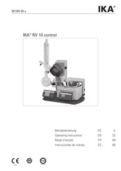 IKA RV 10 control Betriebsanleitung